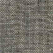 Gray woven fabric sample with speckled gold dots, displaying a balanced horizontal and vertical thread structure and a matte finish.